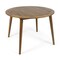 Contemporary Home Living 47.25" Brown Contemporary Round Outdoor Dining Table